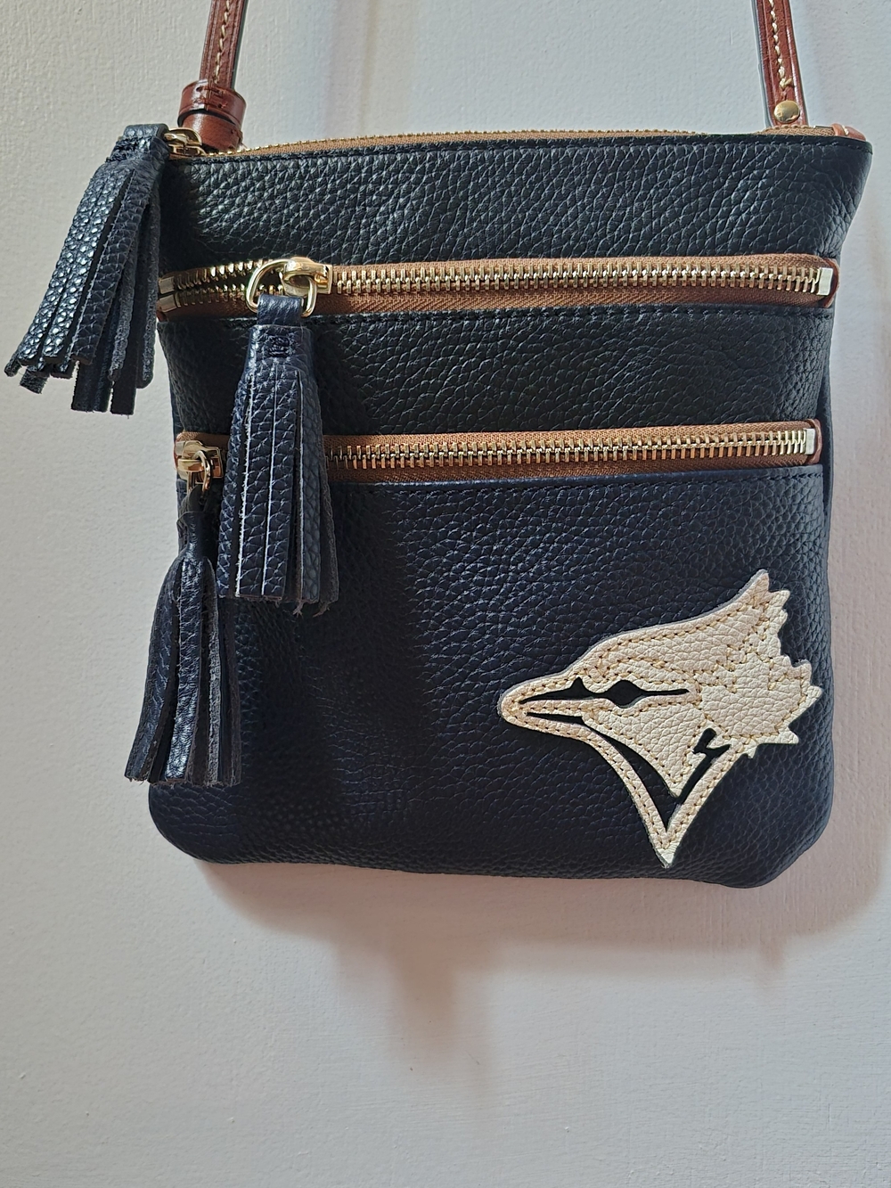 Dooney & Bourke TORONTO Blue Jays Crossbody Bag Leather